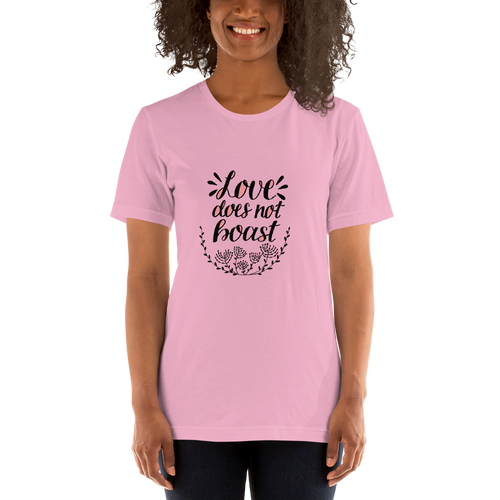 Love Does Not Boast Short-Sleeve Women's T-Shirt